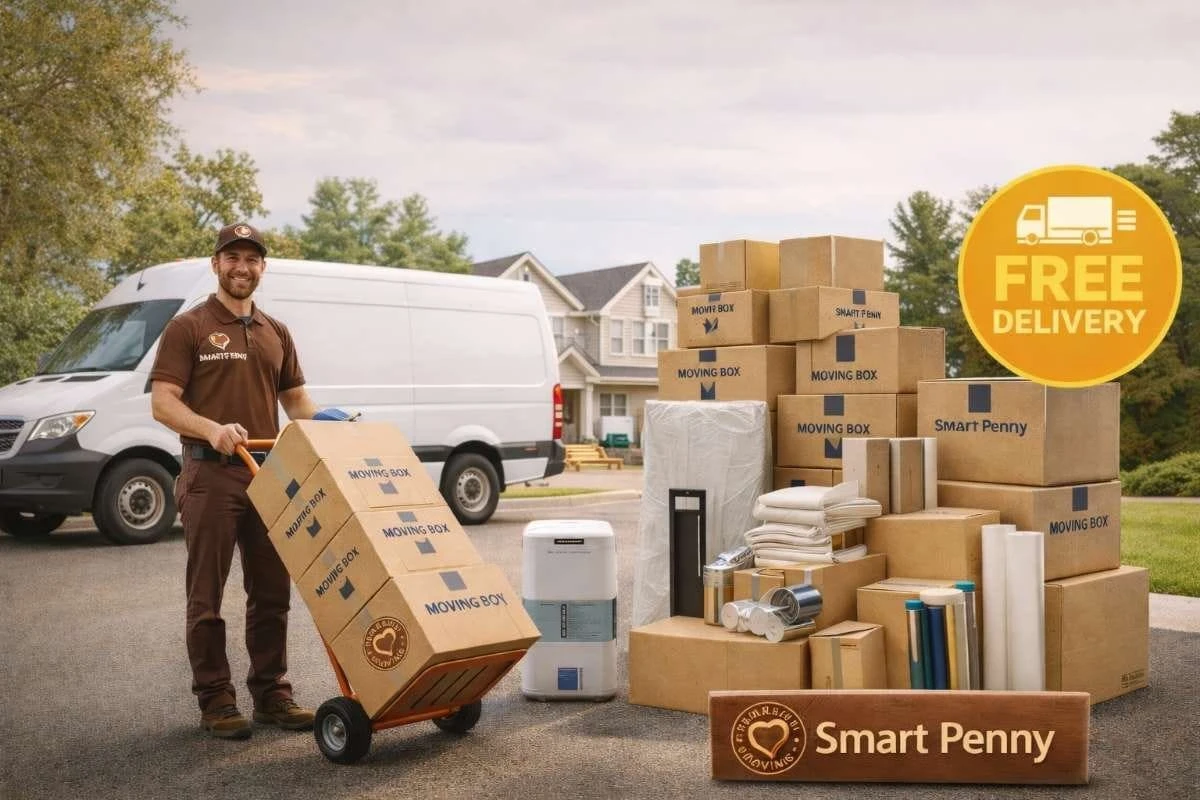Smart Penny Moving packing boxes and supplies